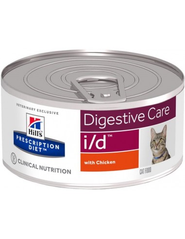 Hill's Prescription Diet Cat i/d 156 gr. Latas Gatos Todas Edades Todas Razas Enfermedades Gastrointestinales 52742462806