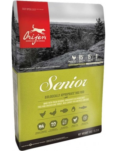 Orijen Senior Pollastre 11,4 Kg. Pinso Gossos Sèniors Totes les Races Dieta Normal Pollastre Gall d'Indi Ou