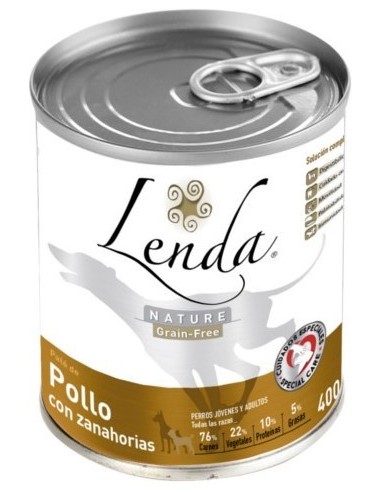 Lenda Adult Pollastre 400 gr. Llaunes Gossos Adults Totes les Races Dieta Normal Pollastre