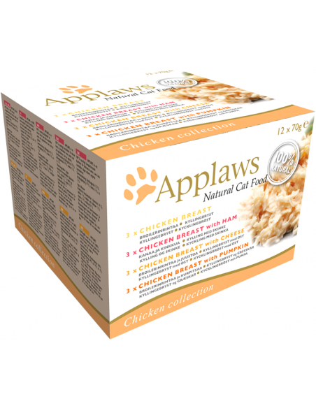 Applaws Adult Multipack Pollastre 70 gr x 12. 5060333437374