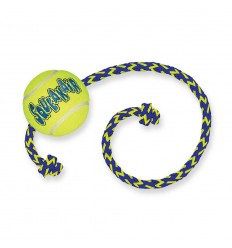 Kong Adult Squeakair Tennis Ball amb Corda. 035585774978 2