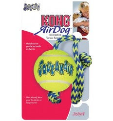 Kong Adult Squeakair Tennis Ball amb Corda. 035585774978