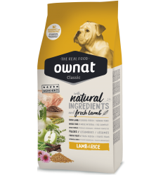 Ownat Adult Classic Lamb and Rice 20 Kg. 8429037016136