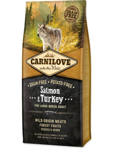 Carnilove Adult Large Grain Free Salmon and Turkey 12 Kg. 8595602508945