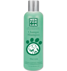 Men for San Xampú Àloe Vera 1 L. Xampú per Gossos Calmant Cicatritzant Hidratant 300 ml 8414580004662 / 1 L 8414580004518