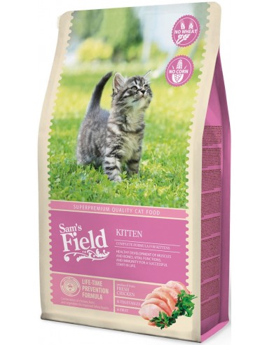 Sam's Field Kitten Pollo y Arroz 2,5 Kg. 8595602511877