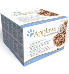 Applaws Adult Multipack (4 sabores) Pescado 12 x 70 gr. 5060333437381