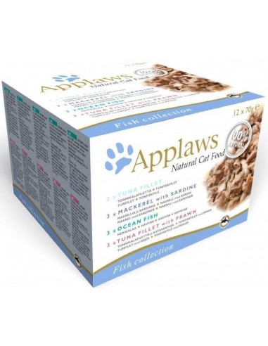 Applaws Adult Multipack (4 sabores) Pescado 12 x 70 gr. 5060333437381