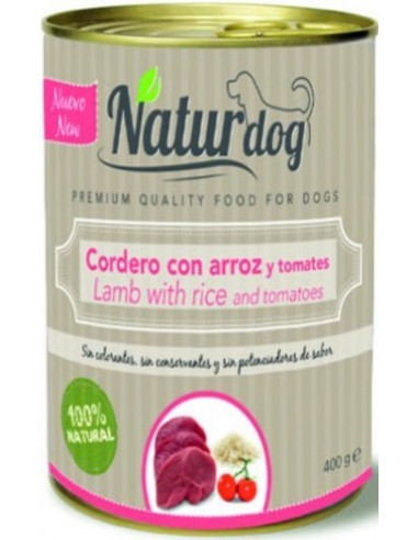Naturdog Adult Cordero, Arroz y Tomate 400 gr. 606110285414