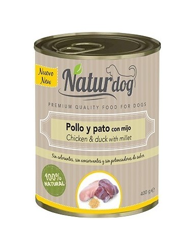 Naturdog Adult Pollastre i Ànec 400 gr. 606110285421