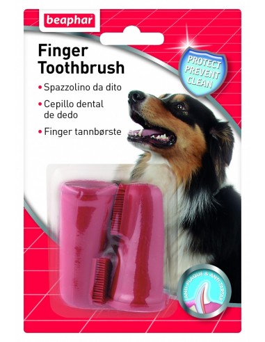 Beaphar Dog Raspall Dental de Dit (2 Unitats). 8711231104482