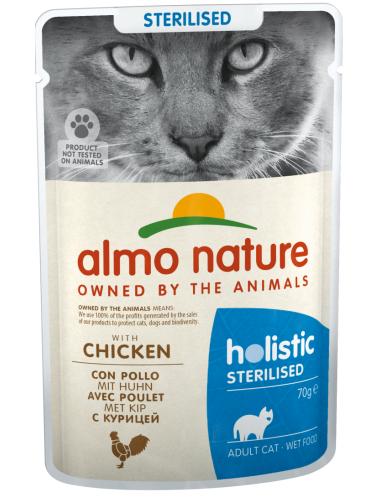 Almo Nature Cat Adult Holistic Sterilised Pollastre 70 gr. 8001154125870