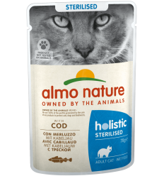Almo Nature Cat Adult Holistic Sterilised Bacalao 70 gr. 8001154125863