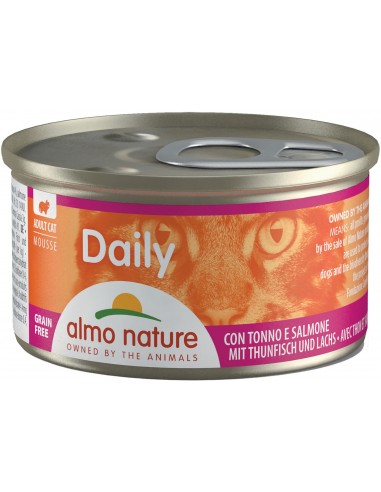 Almo Nature Cat Adult Daily Mousse Salmón y Atún 85 gr. 8001154125580