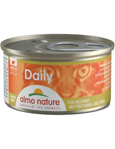 Almo Nature Cat Adult Daily Mousse Pavo 85 gr. 8001154125030