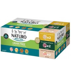 Naturo Dog Adult Grain Free Multipack (6 x 400 gr). 5010708791464