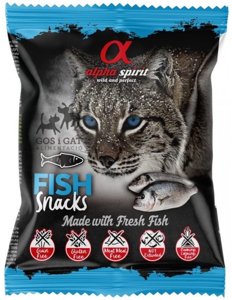 Alpha Spirit Cat Adult Snack Fish 50 gr. 8436586310080