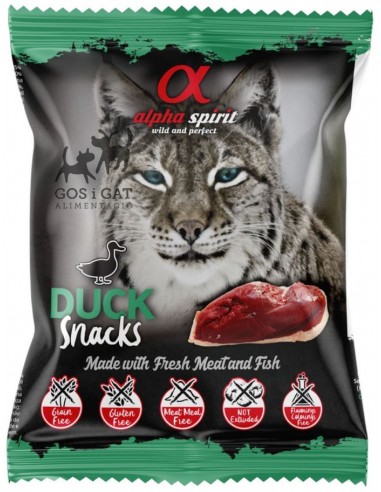Alpha Spirit Cat Adult Snack Duck 50 gr. 8436586310097