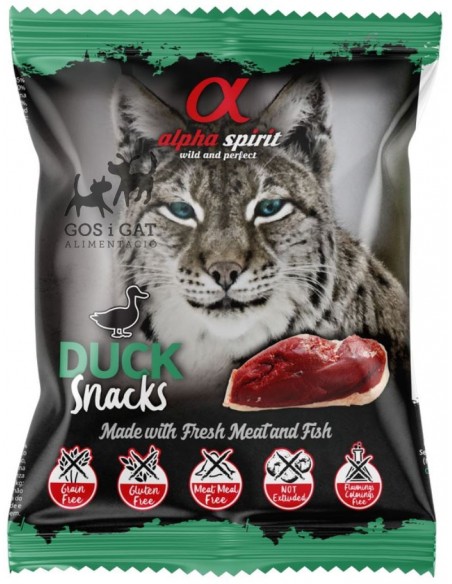 Alpha Spirit Cat Adult Snack Duck 50 gr. 8436586310097