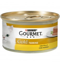 Purina Gourmet Gold Adult Terrine Pollo 85 gr. Latas Gatos Adultos Todas las Razas Dieta Normal Polllo 7613032881399