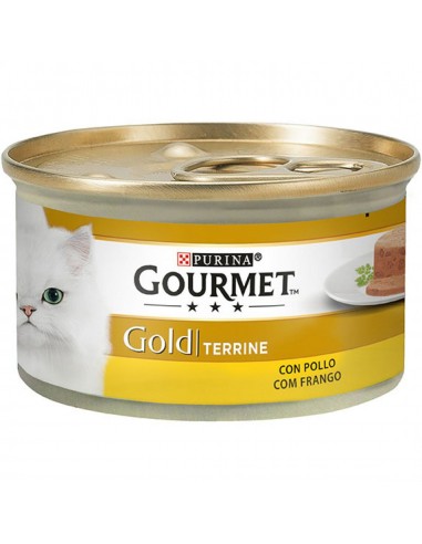 Purina Gourmet Gold Adult Terrine Pollastre 85 gr. Llaunes Gats Adults Totes les Races Dieta Normal Pollastre 7613032881399