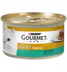 Purina Gourmet Gold Adult Terrine Conejo 85gr. Latas Gatos Adultos Todas las Razas Dieta Normal Conejo 7613032881313