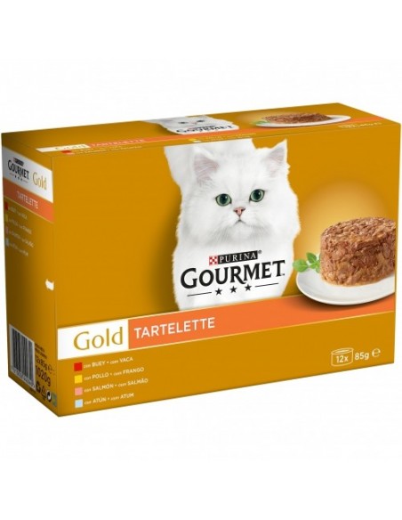 Purina Gourmet Gold Adult Pack Tartelette Mix 12 x 85 gr. 7613036442640