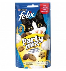 Purina Felix Adult Party Mix Cheezy 60gr. Galetes Gats Adults Totes les Races Dieta Normal Formatge 7613034096593