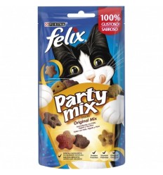 Purina Felix Adulto Party Mix Original 60gr. Snacks Gatos Adultos Todas las Razas Dieta Normal Mix 7613033736926