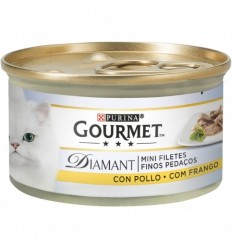 Purina Gourmet Diamant Adult Pollo 85 gr. Latas Gatos Adultos Todas Razas Dieta Normal Pollo 80713586