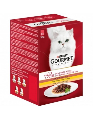 Purina Gourmet Mon Petit Adult Selecció d'Aus 6 x 50 gr. 7613034453754