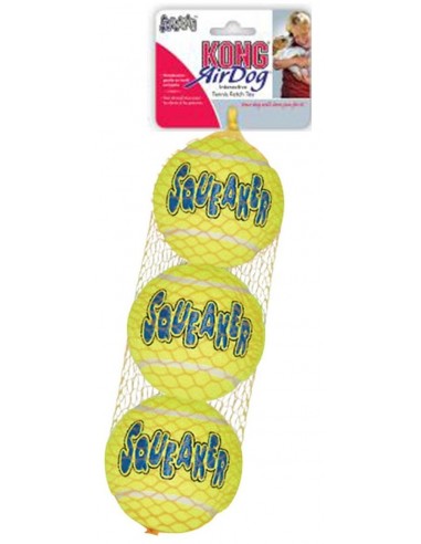 Kong Kong Adult Squeaker Tennis Ball Medium 3 unitats. 035585775203