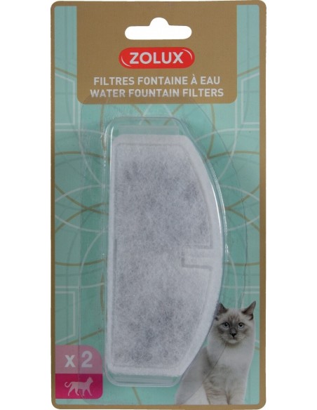 Zolux Filtros de Recambio para fuente de agua de 2 L. 3336025743460