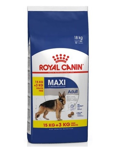 Royal Canin Size Dog Adult Maxi 15+3 kg. 3182550702775