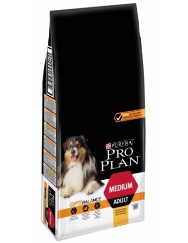 Purina Pro Plan Dog Adult Medium OptiBalance Pollo. 3 kg 7613035114807 / 14 kg 7613035120488