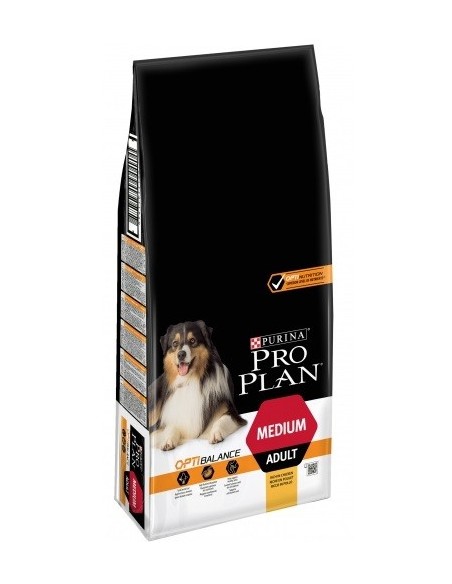 Purina Pro Plan Dog Adult Medium OptiBalance Pollo. 3 kg 7613035114807 / 14 kg 7613035120488