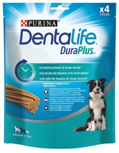 Purina Dentalife Dog Duraplus Adult Medium Pollo. 4 unidades 7613036721486