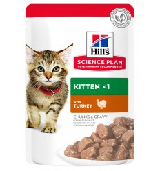 Hill's Science Plan Cat Kitten Chunks&Gravy Pavo. 85 gr 052742211404