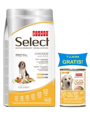 Picart Select Adult Light Sterilised Medium Maxi Pollo. 12 kg 8436011152322