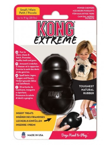 Kong Extreme Small (hasta 9  Kg) Negre. 035585111605