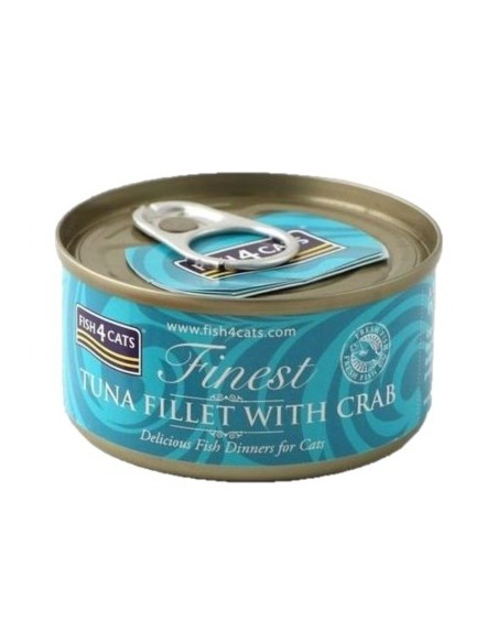 Fish4Cats Finest Atún con Cangrejo. 70 gr 5060084829558