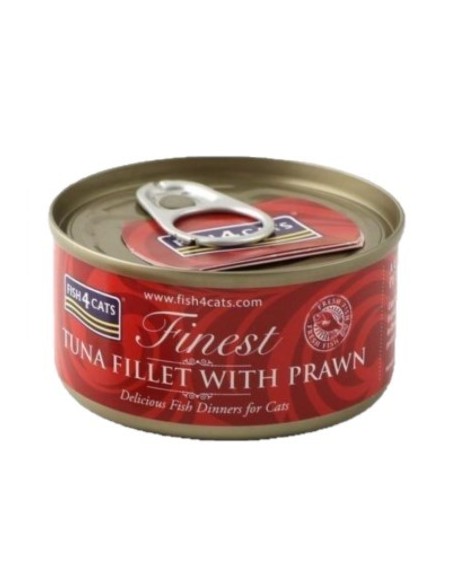 Fish4Cats Finest Atún con Gamba. 70 gr 5060084829572