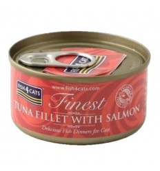 Fish4Cats Finest Tonyina amb Salmó. 70 gr 5060084829657