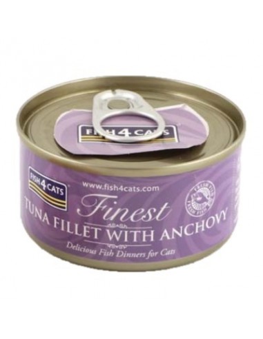 Fish4Cats Finest Atún con Anchoa. 70 gr 5056008802066