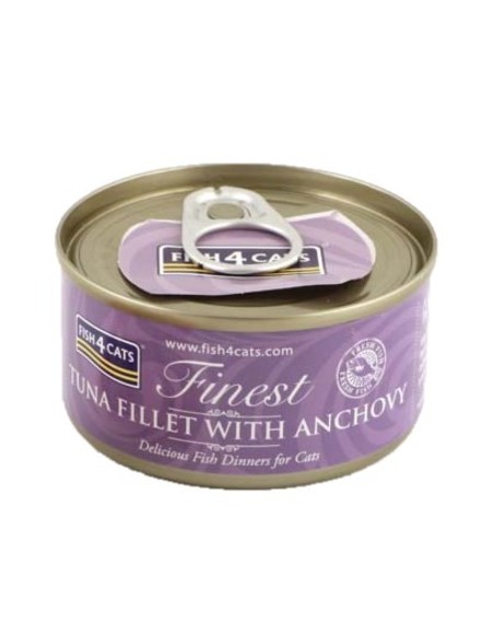 Fish4Cats Finest Atún con Anchoa. 70 gr 5056008802066