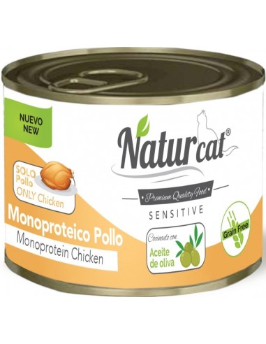 Naturcat Sensitive Adult Monoproteïc Pollastre Grain Free 200 gr. 606110285520