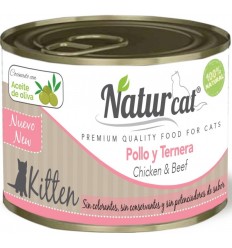 Naturcat Kitten Pollastre i Vedella Grain Free 200 gr. 606110285544