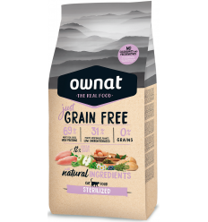 Ownat Just Grain Free Sterilized Pollo 8 kg 8429037016938