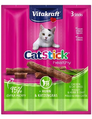 Vitakraft Cat Stick Healthy Pollo y Hierba Gatera 18 gr 4008239312198