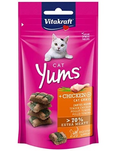 Vitakraft Yums Cat Snack Pollastre i Herba Gatera 40 gr 4008239315311